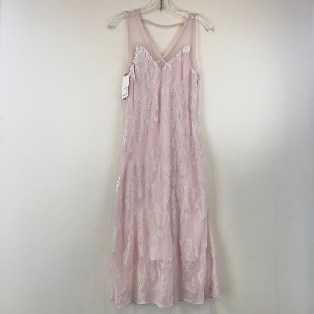 ✨NWT✨SPIRIT OF GRACE 💜Sz. XS velvet dress - Picture 2 of 7
